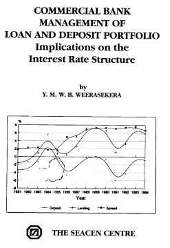 (RP34) Commercial Bank Management of Loan and Deposit Portfolio: Implications for the Interest Rate Structure by Y.M.W.B. Weerasekera